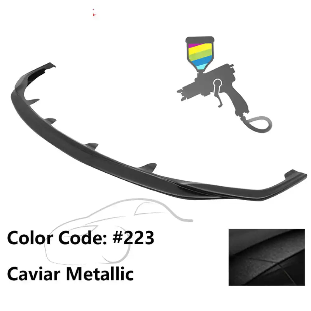 2015-2017 Lexus RC300 F Sport Silkblaze Style Front Bumper Lip PP Painted #223 Caviar Metallic