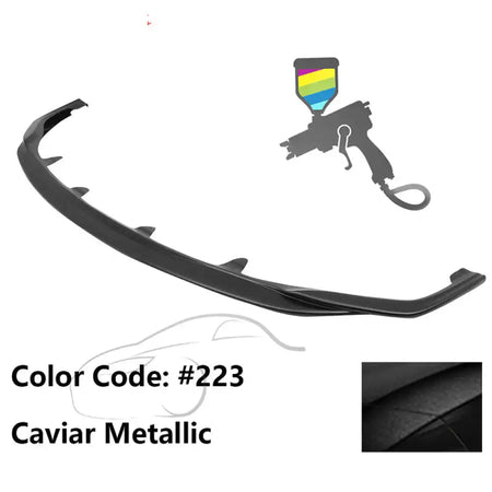 2015-2017 Lexus RC300 F Sport Silkblaze Style Front Bumper Lip PP Painted #223 Caviar Metallic