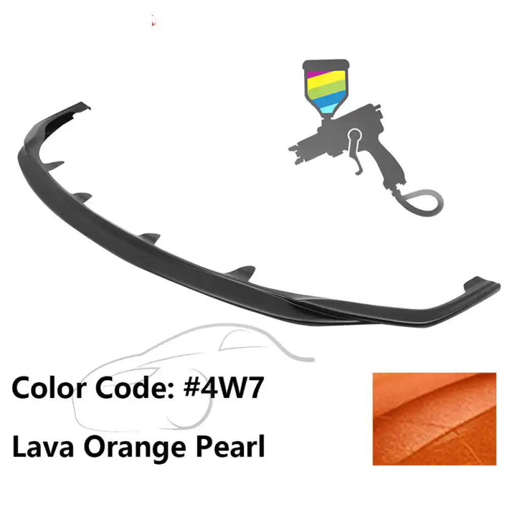 2015-2017 Lexus RC300 F Sport Silkblaze Style Front Bumper Lip PP Painted #4W7 Lava Orange Pearl