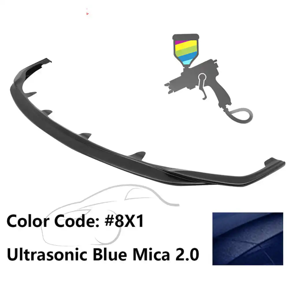 2015-2017 Lexus RC300 F Sport Silkblaze Style Front Bumper Lip PP Painted #8X1 Ultrasonic Blue Mica 2.0