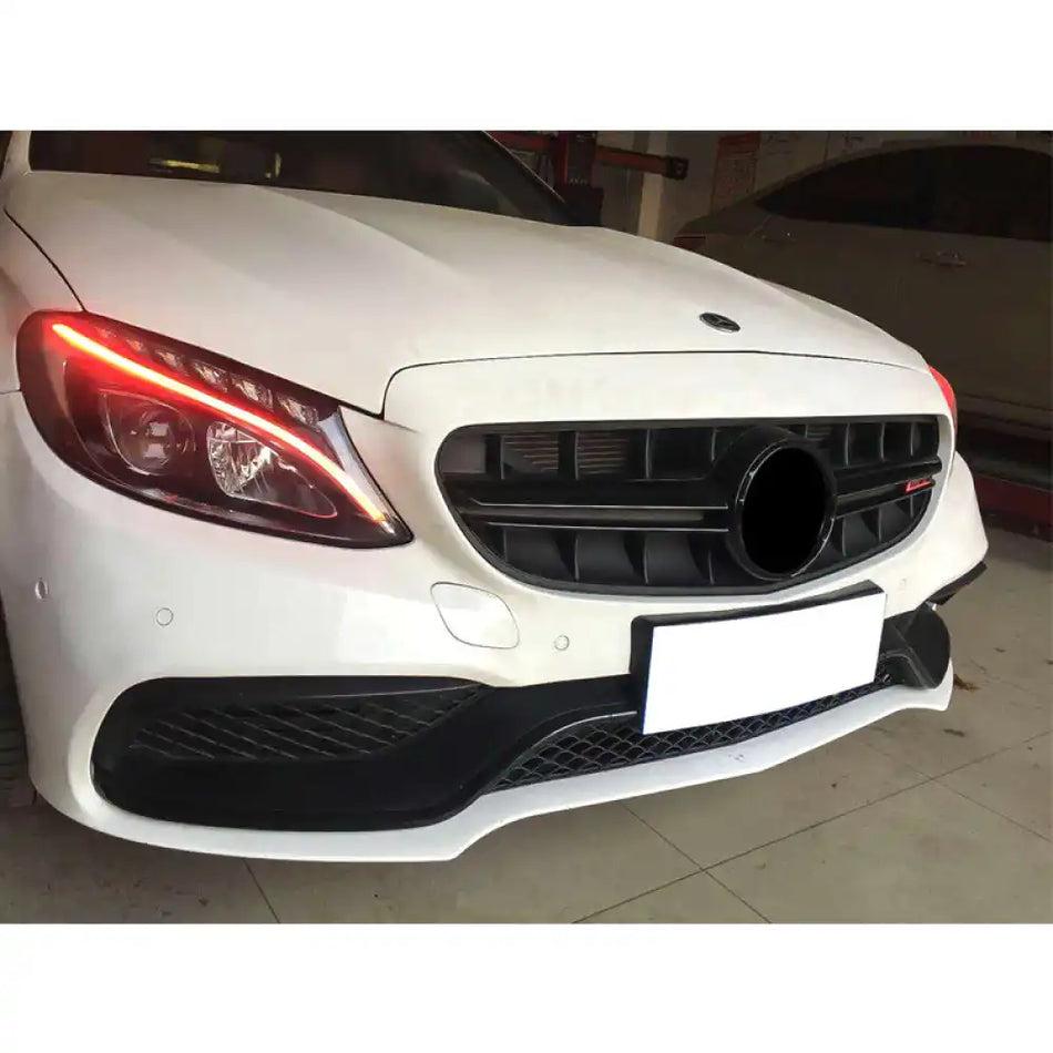 2015-2018 Mercedes-Benz W205 C Class C63 Front Bumper w/ Upper Grille