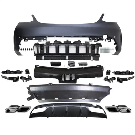 2015-2018 Mercedes-Benz W205 C Class Rear Bumper Cover w/ Muffler Tip