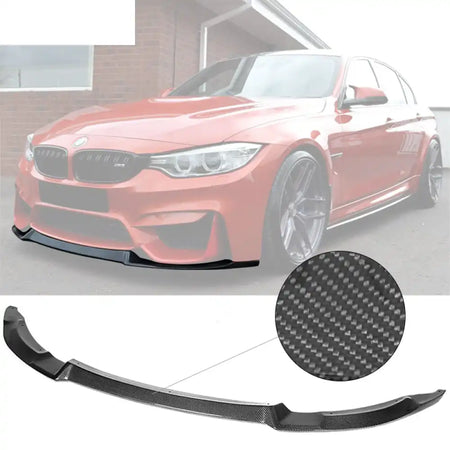 2015-2020 BMW F80 M3 F82 F83 M4 CS Style Front Bumper Lip Carbon Fiber Carbon Fiber