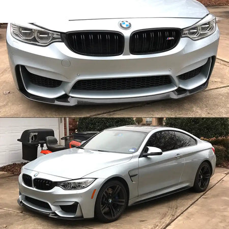 2015-2020 BMW F80 M3 F82 F83 M4 CS Style Front Bumper Lip Carbon Fiber