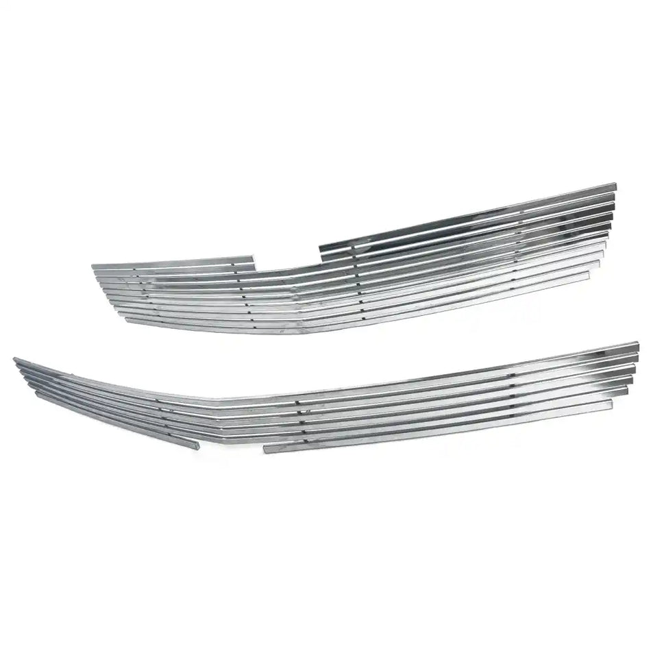 2015-2020 Chevy Tahoe Billet Wide Bar Style Front Upper Grille Insert Chrome