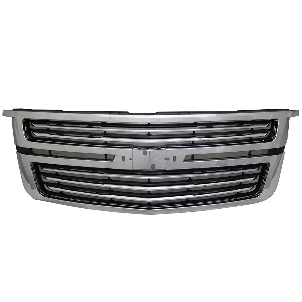 2015-2020 Chevy Tahoe LTZ Style Chrome Front Upper Bumper Grille