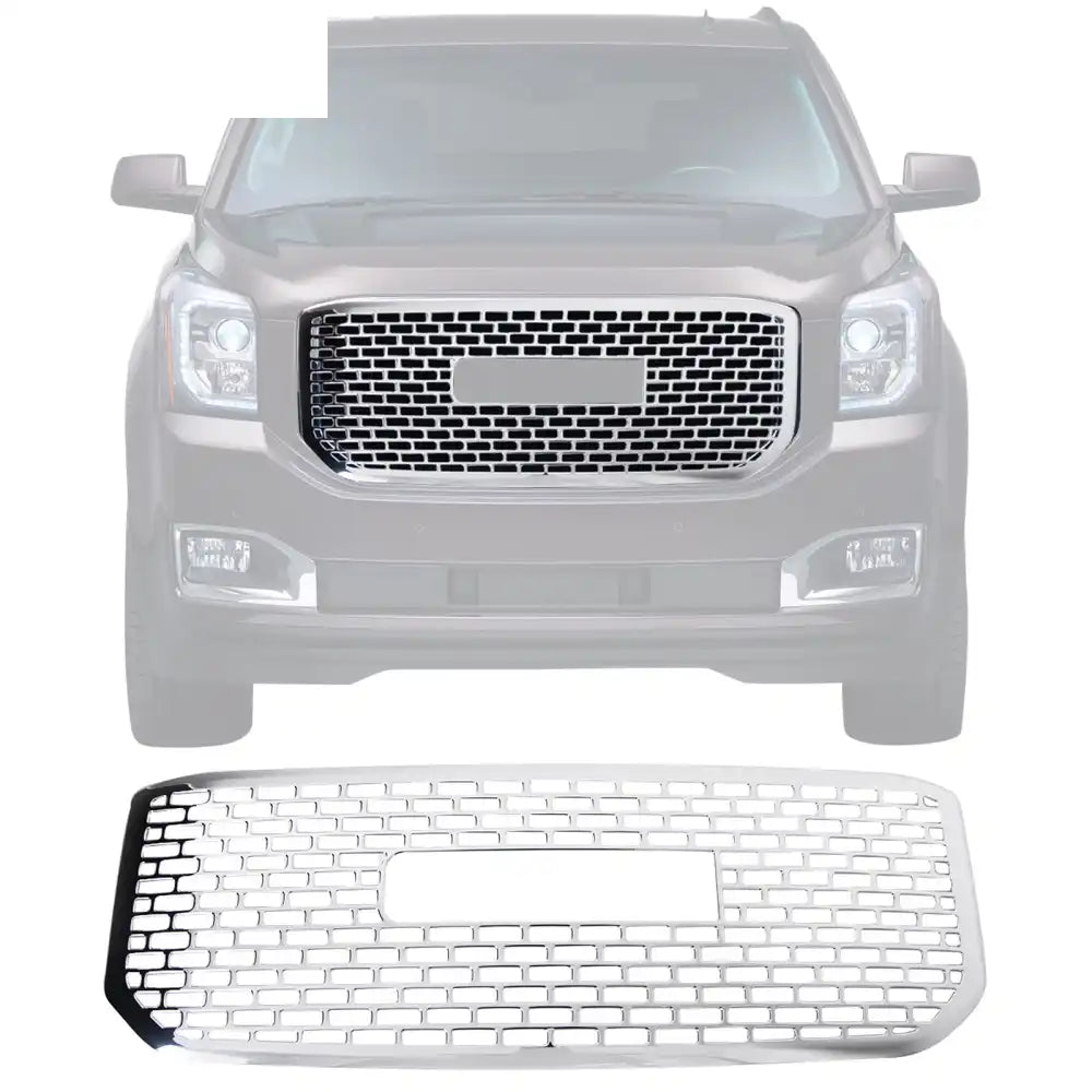 2015-2020 GMC Yukon Chrome Front Bumper Hood Upper Insert Grille ABS