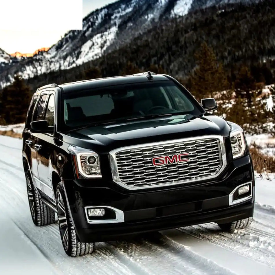 2015-2020 GMC Yukon Denali Style Chrome Front Bumper Upper Grille ABS Chrome