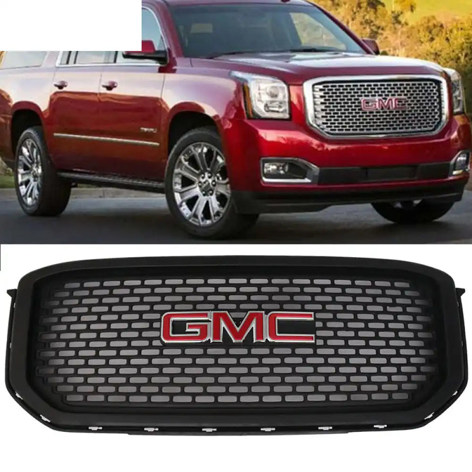 2015-2020 GMC Yukon XL Front Hood Grill Guard Bumper Car Grille ABS Black