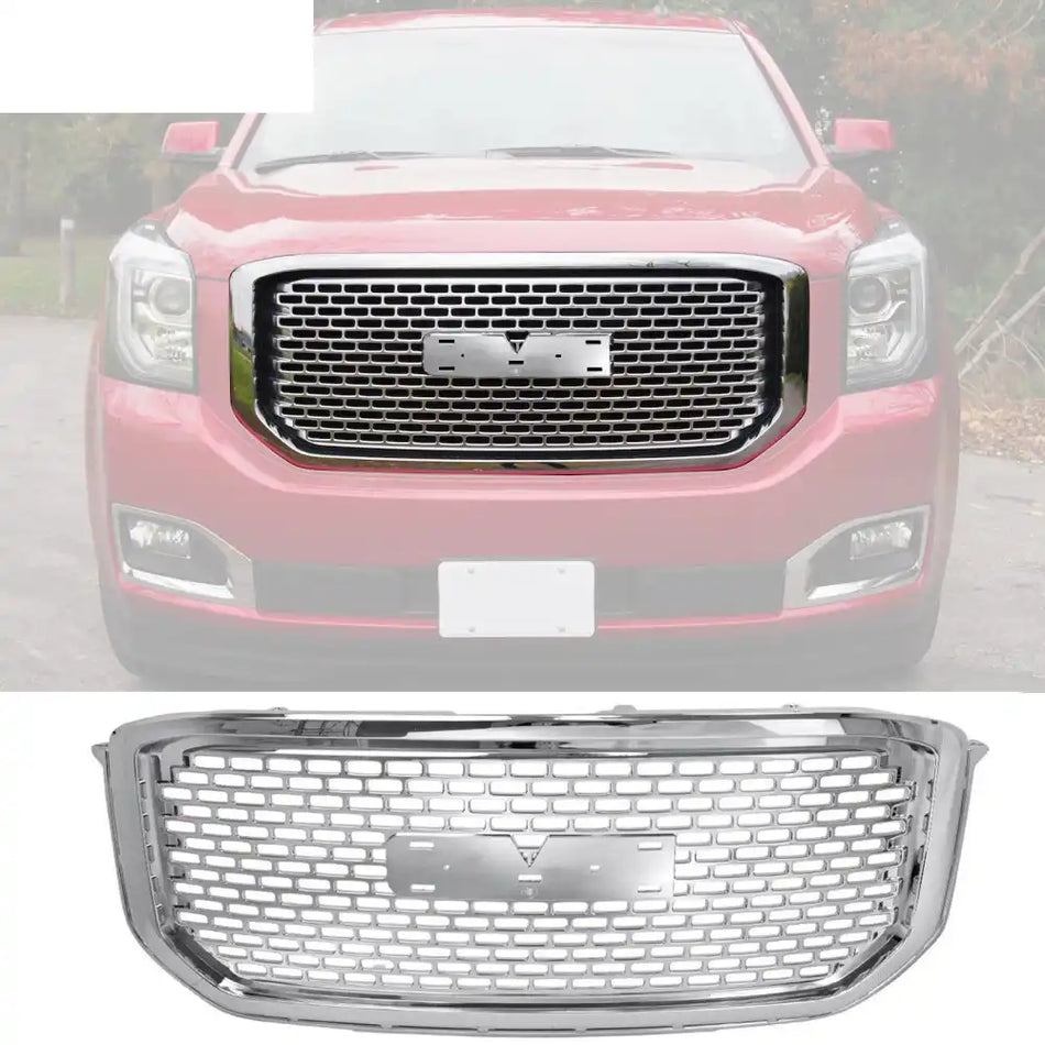 2015-2020 GMC Yukon XL Front Hood Grill Guard Bumper Car Grille ABS Chrome