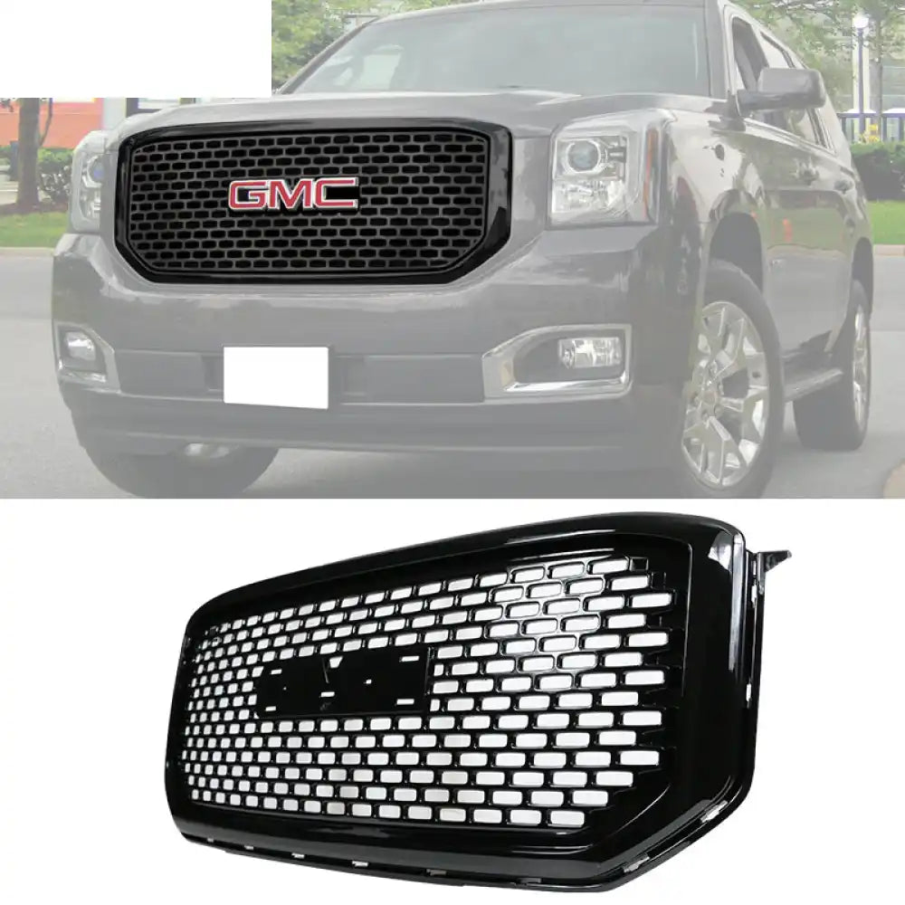 2015-2020 GMC Yukon XL Front Hood Grill Guard Bumper Car Grille ABS Gloss Black