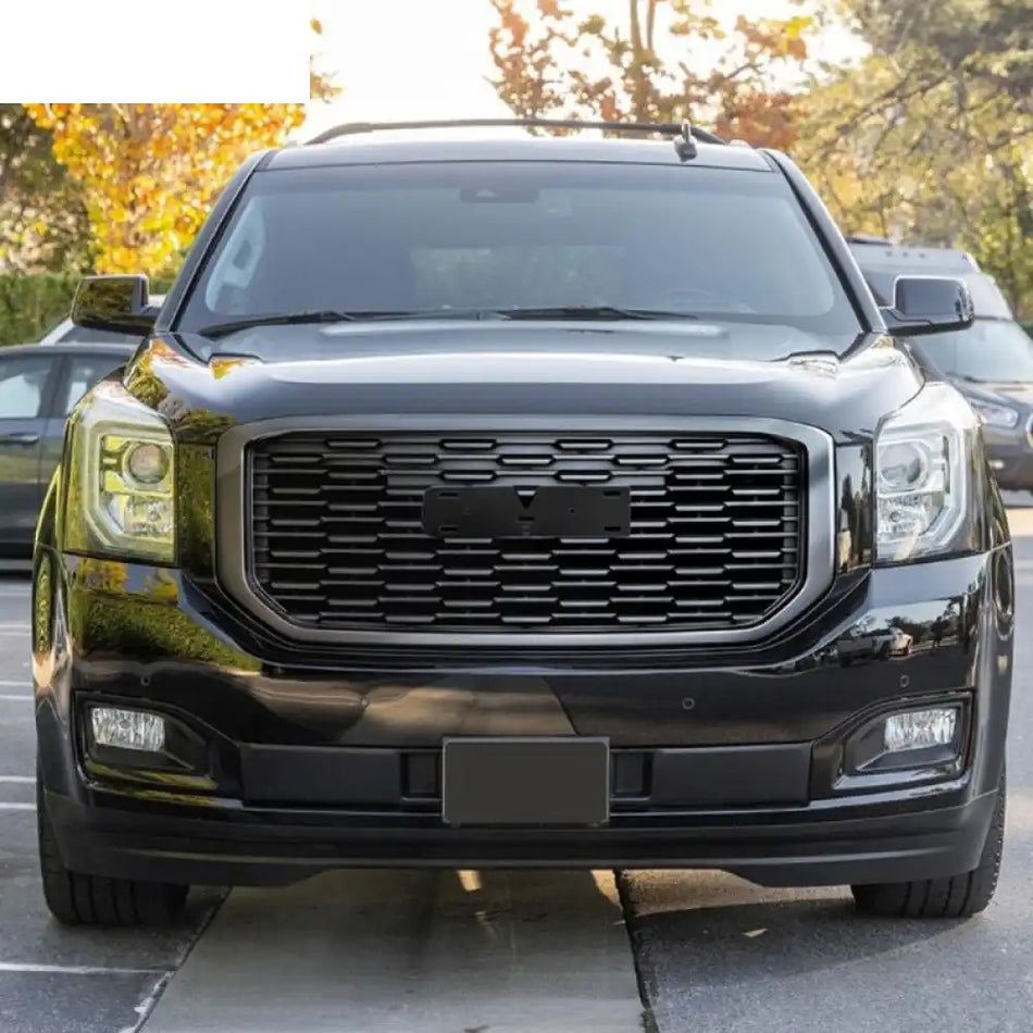 2015-2020 GMC Yukon XL Grill Denali Style Black Front Grille ABS