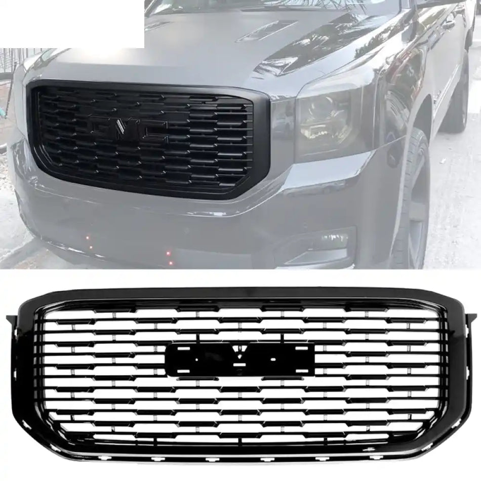 2015-2020 GMC Yukon XL Grill Denali Style Black Front Grille ABS