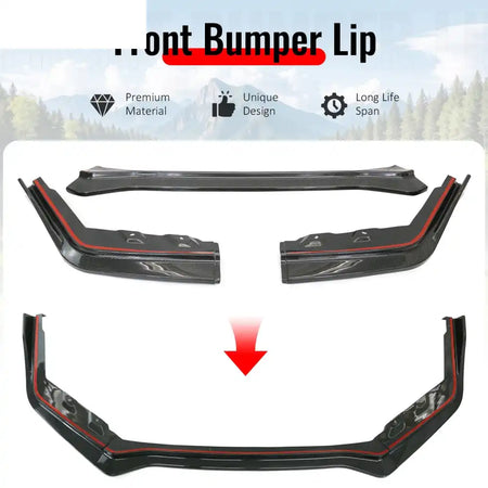 2015-2021 Subaru WRX/WRX STI Carbon Fiber IKON Style Front Bumper Lip