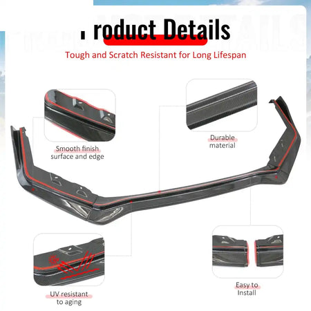 2015-2021 Subaru WRX/WRX STI Carbon Fiber IKON Style Front Bumper Lip