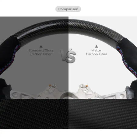 2015-2021 Subaru WRX & STI Steering Wheel Matte CF + Perf Leather