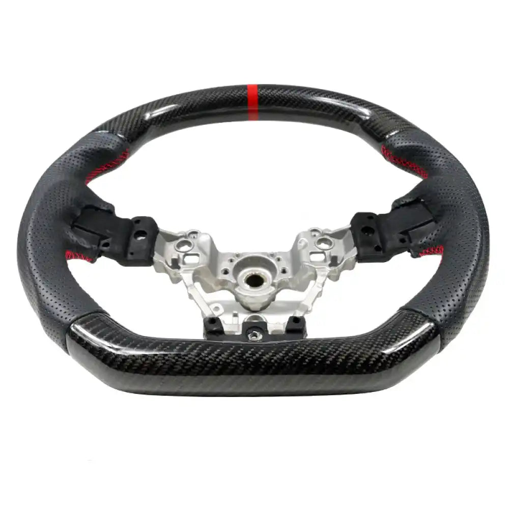 2015-2021 Subaru WRX & STI Steering Wheel Matte CF + Perf Leather