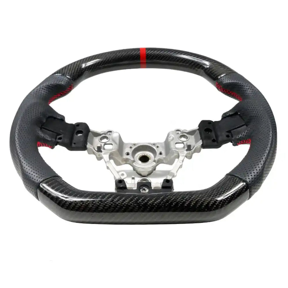 2015-2021 Subaru WRX & STI Steering Wheel Matte CF + Perf Leather