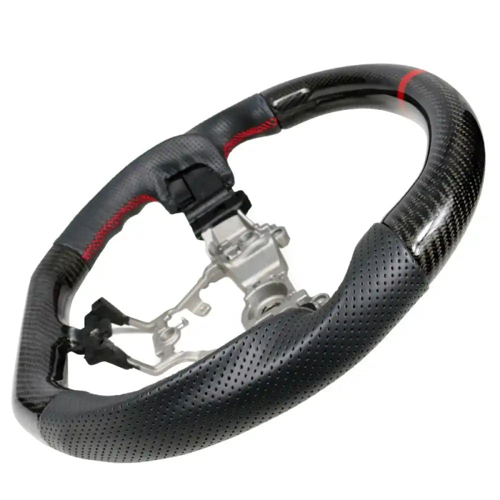 2015-2021 Subaru WRX & STI Steering Wheel Matte CF + Perf Leather