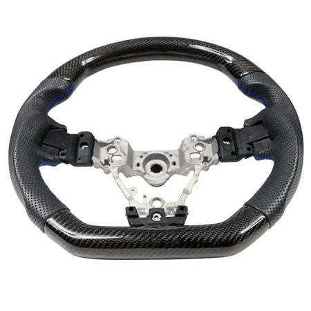 2015-2021 Subaru WRX STI Steering Wheel Matte CF + Perforated Leather