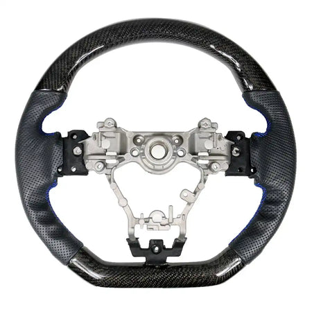 2015-2021 Subaru WRX STI Steering Wheel Matte CF + Perforated Leather