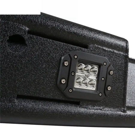 2015-2022 Ford F150 Textured Black Rear Bumper Guard LED Lights Lamp