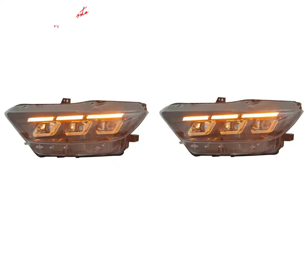 2015-2022 Ford Mustang Shelby 2024 Style Front Bumper Head Lights Lamp