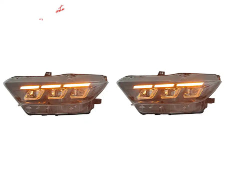 2015-2022 Ford Mustang Shelby 2024 Style Front Bumper Head Lights Lamp