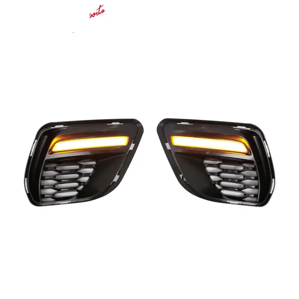 2015-2023 Charger IKON Matte Black Front Rear Bumper Covers LED Grille