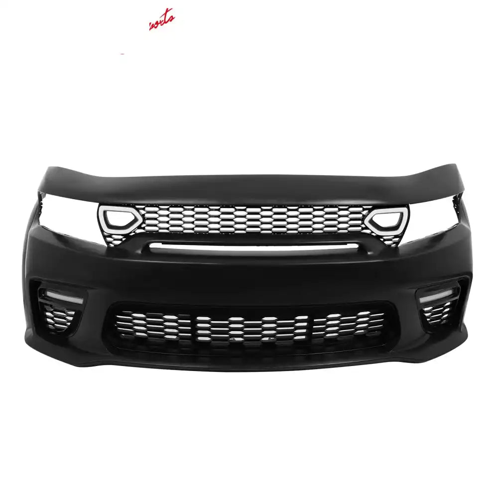 2015-2023 Charger IKON Matte Black Front Rear Bumper Covers LED Grille