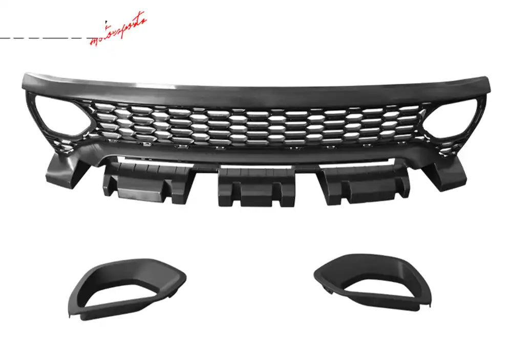 2015-2023 Charger IKON Matte Black Front Rear Bumper Covers LED PP Matte Black