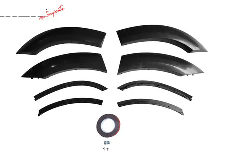 2015-2023 Charger IKON Matte Black Front Rear Bumper Covers LED PP Matte Black