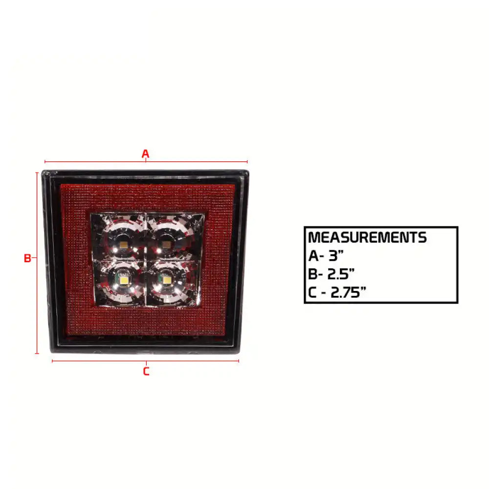 2015-2023 Charger SRT Rear Diffuser PP 3RD LED Brake Lamp