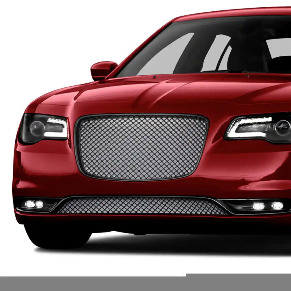 2015-2023 Chrysler 300 300C B Style Black Front Lower Bumper Grille