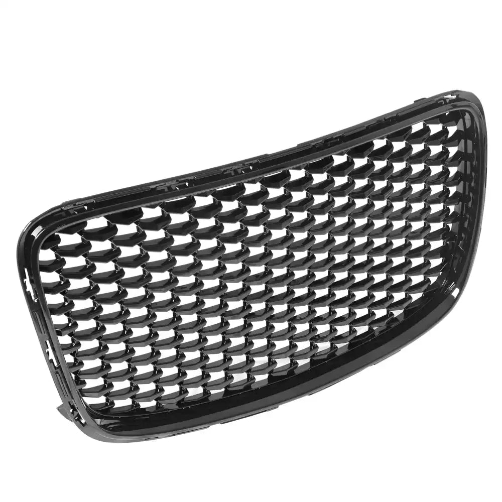 2015-2023 Chrysler 300 Gloss Black ABS Upper Grille + PP Lower Grille Gloss Black