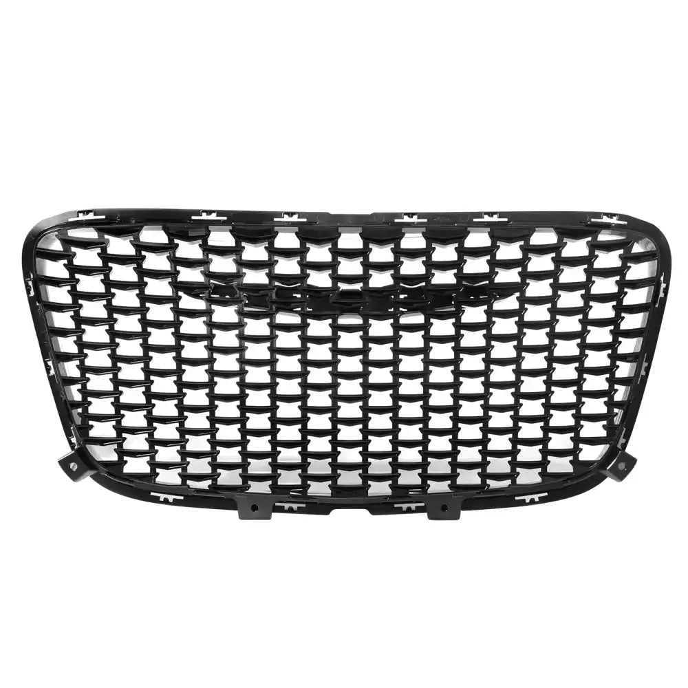 2015-2023 Chrysler 300 Gloss Black ABS Upper Grille + PP Lower Grille Gloss Black