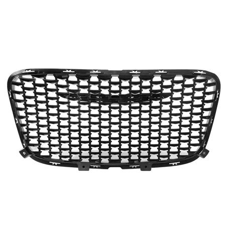 2015-2023 Chrysler 300 Gloss Black ABS Upper Grille + PP Lower Grille Gloss Black