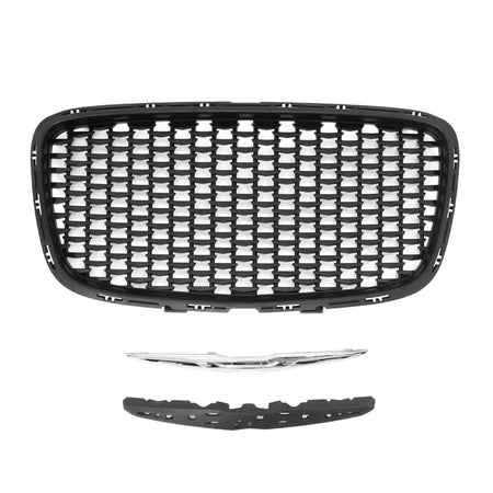 2015-2023 Chrysler 300 Matte Black 300S Sport Front Bumper Grille ABS Matte Black