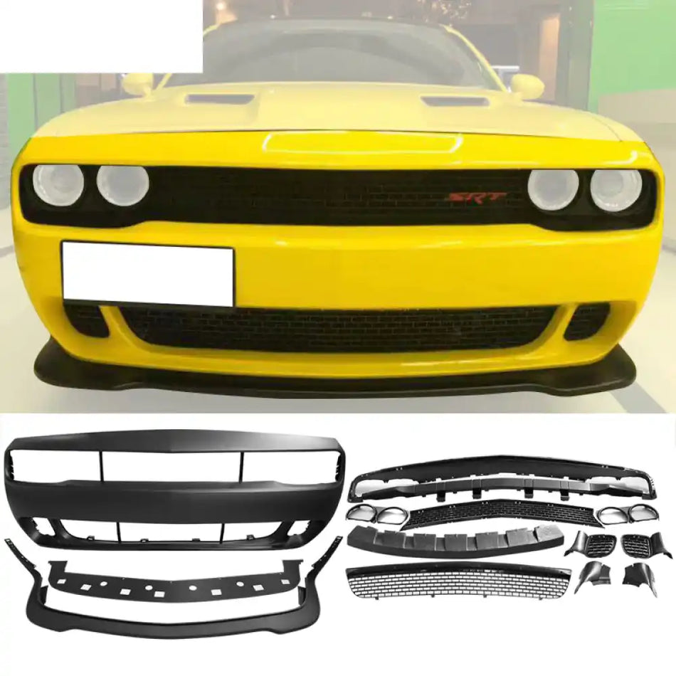 2015-2023 Dodge Challenger Front Bumper & Lip Demon Style Fender Flare