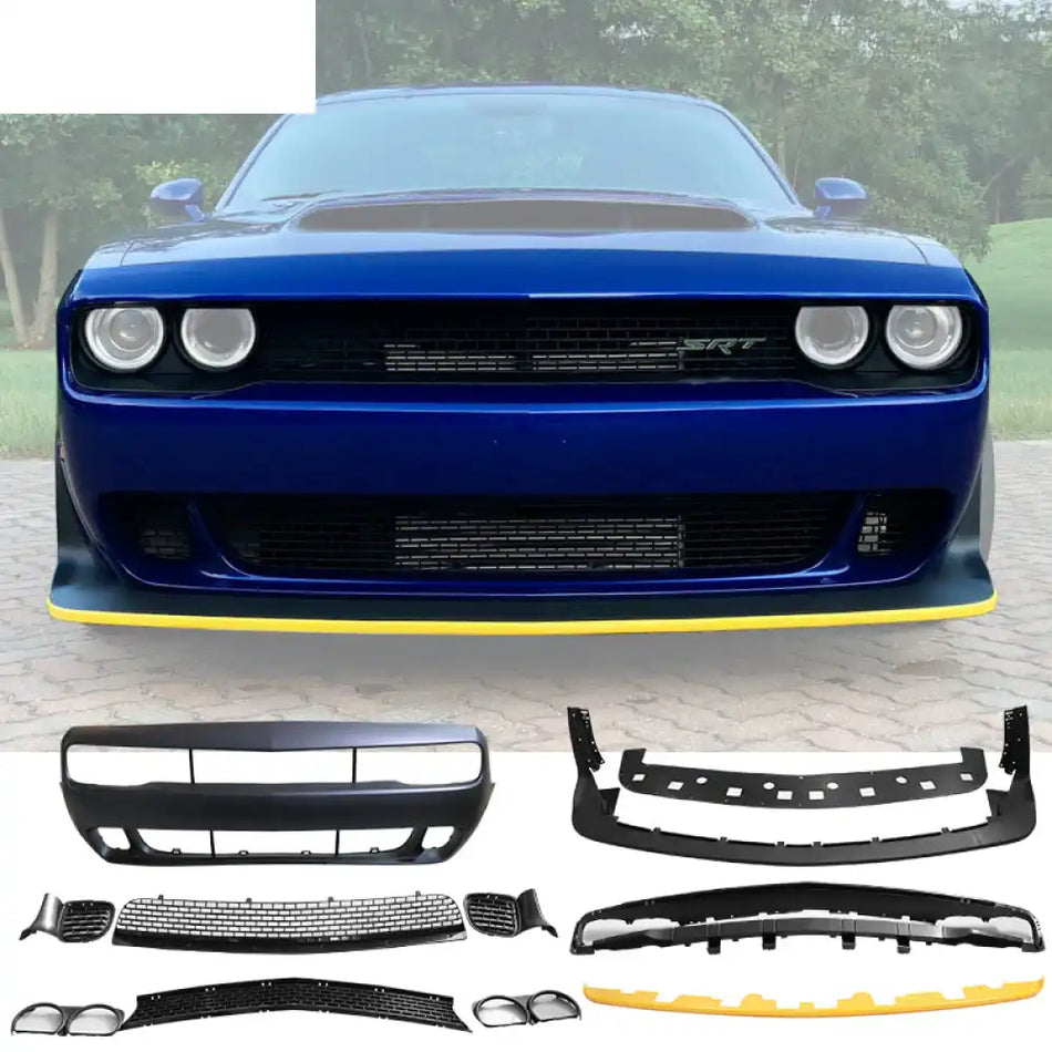 2015-2023 Dodge Challenger Front Bumper W/ Grill Unpainted PP