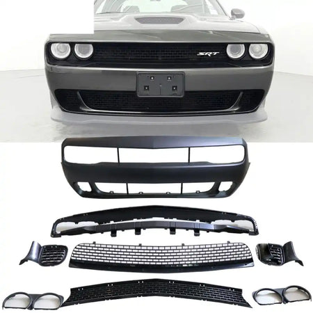 2015-2023 Dodge Challenger Front Full Bumper & Lip + Fender Flares PP