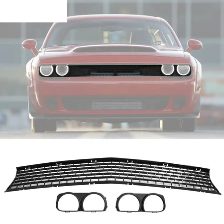 2015-2023 Dodge Challenger OE Black Front Upper Grille Headlight Bezel