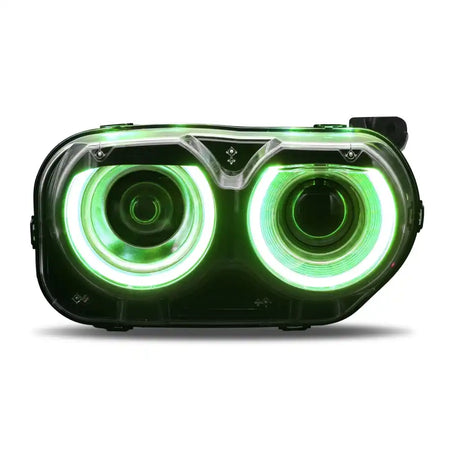 2015-2023 Dodge Challenger RGB DRL LED Headlights Lamps with 10 Colors