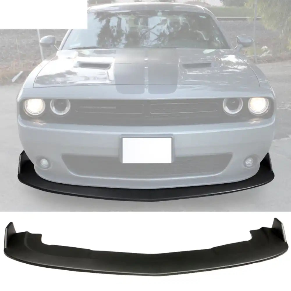 2015-2023 Dodge Challenger SXT Front Bumper Lip Spoiler PP Matte Black