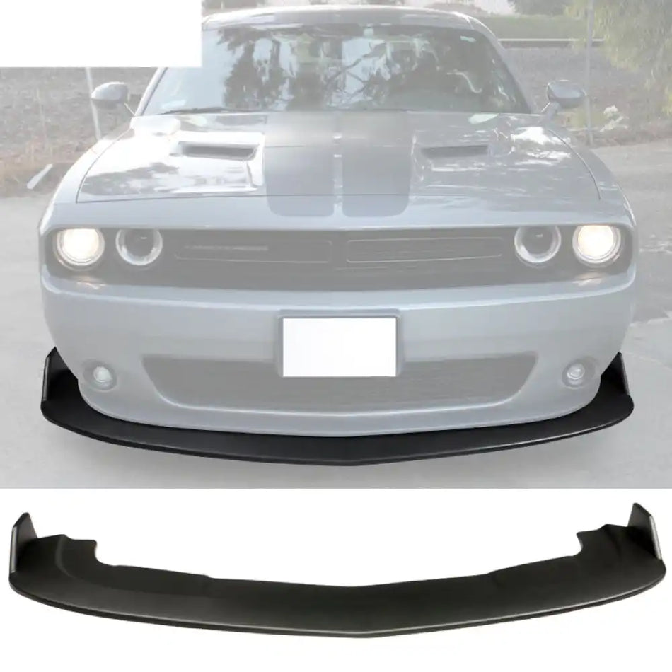 2015-2023 Dodge Challenger SXT Front Bumper Lip Spoiler PP Matte Black