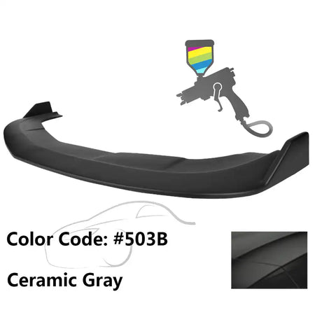 2015-2023 Dodge Challenger SXT Front Bumper Lip Spoiler PP Painted #503B Ceramic Gray