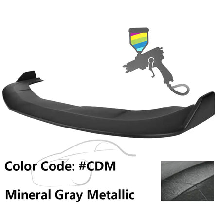 2015-2023 Dodge Challenger SXT Front Bumper Lip Spoiler PP Painted #CDM Mineral Gray Metallic