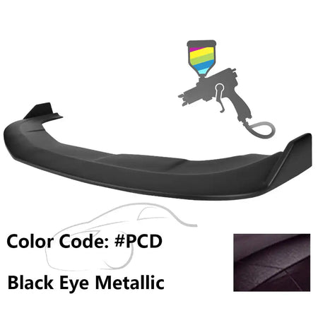 2015-2023 Dodge Challenger SXT Front Bumper Lip Spoiler PP Painted #PCD Black Eye Metallic