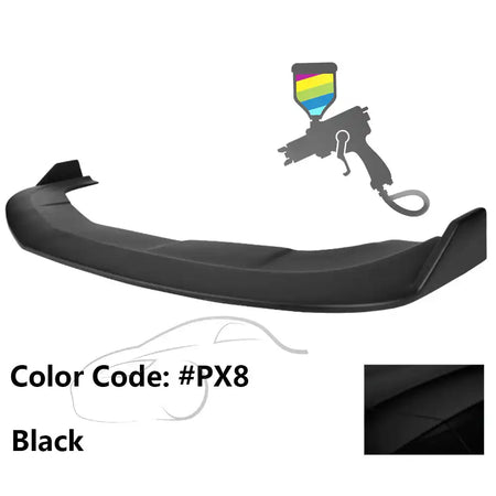 2015-2023 Dodge Challenger SXT Front Bumper Lip Spoiler PP Painted #PX8 Black