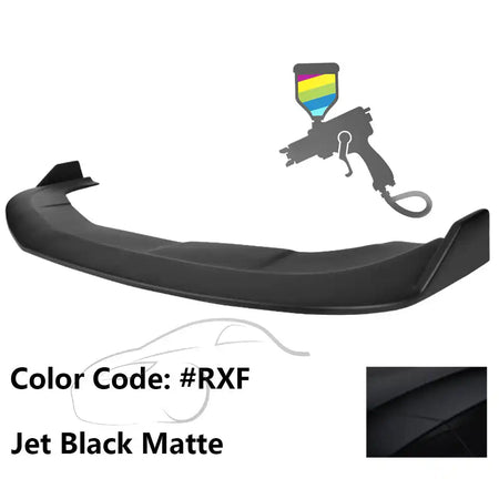 2015-2023 Dodge Challenger SXT Front Bumper Lip Spoiler PP Painted #RXF Jet Black Matte
